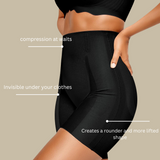 Shapewear shorts med skulptering og løft