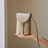 Mini skuldertaske i læder