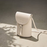 Mini skuldertaske i læder