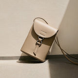 Mini skuldertaske i læder