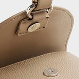 Mini skuldertaske i læder