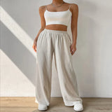 Løse, lige, afslappede bukser til kvinder