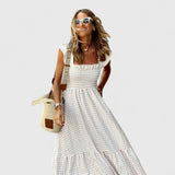 Soňa | Elegant plaid maxi kjole